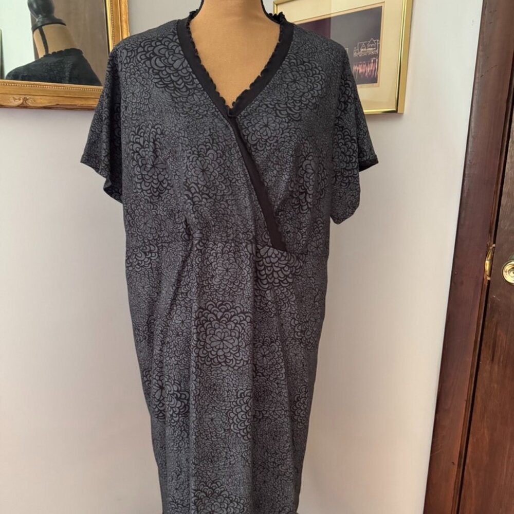 EUC Fresh Produce Short Sleeve Wrap Dress 100% Cotton 3X